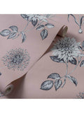 Clarke & Clarke Roseraie wallpaper 10m - British product