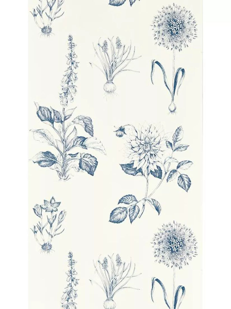 Clarke & Clarke Roseraie Wallpaper - Charcoal