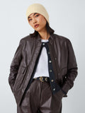 قبعة بيني منفوشة محبوكة بملمس مضلع من صوف الألبكة من جون لويس، الإصدار البريطاني