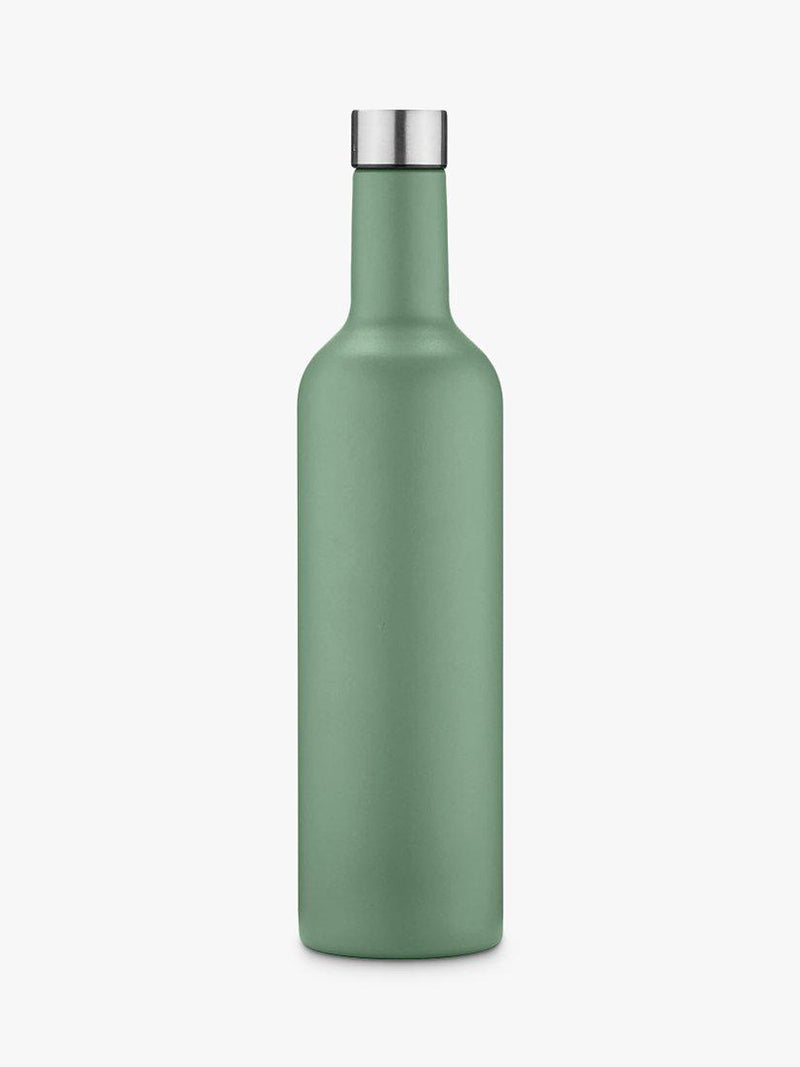 Uberstar insulated stainless steel travel wine bottle in Sage Green, 750ml (British brand)