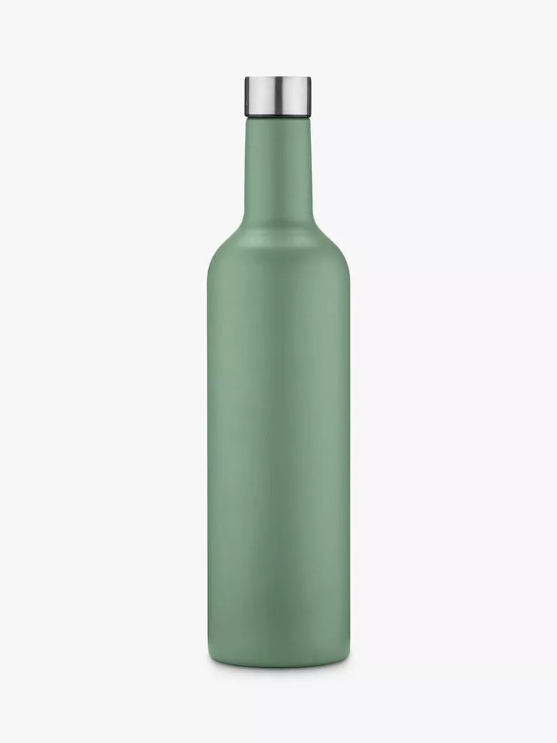 Uberstar insulated stainless steel travel wine bottle in Sage Green, 750ml (British brand)