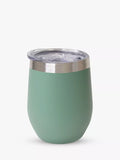 Uberstar wine cup in sage green, 350ml (British brand)