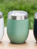 Uberstar wine cup in sage green, 350ml (British brand)