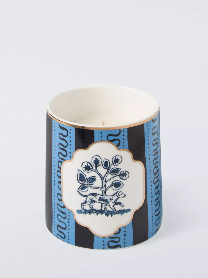 John Lewis jar candle with vintage dog design, 711g, UK version