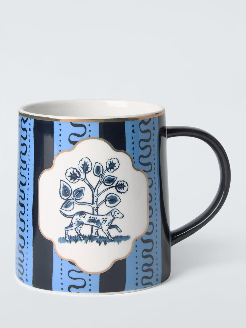 John Lewis Archive Dog Mug 450ml Multi, UK version