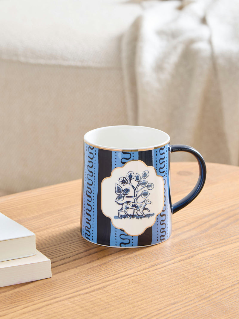 John Lewis Archive Dog Mug 450ml Multi, UK version