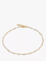 John Lewis Monica Vinader 14ct Gold Paperclip Chain Bracelet- Buy online at McGrocer