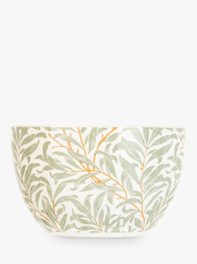 William Morris ceramic bowls set with mixed prints and beech tray (British brand)