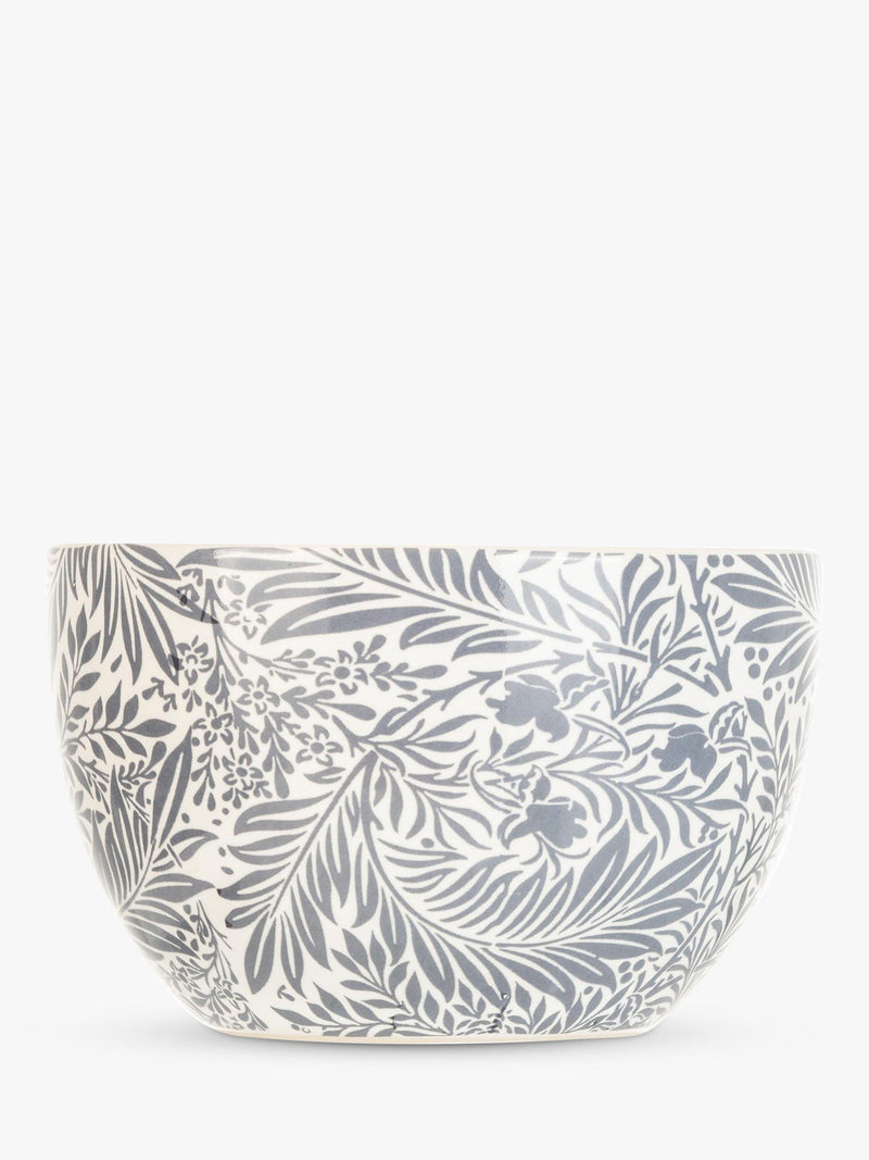 William Morris ceramic bowls set with mixed prints and beech tray (British brand)