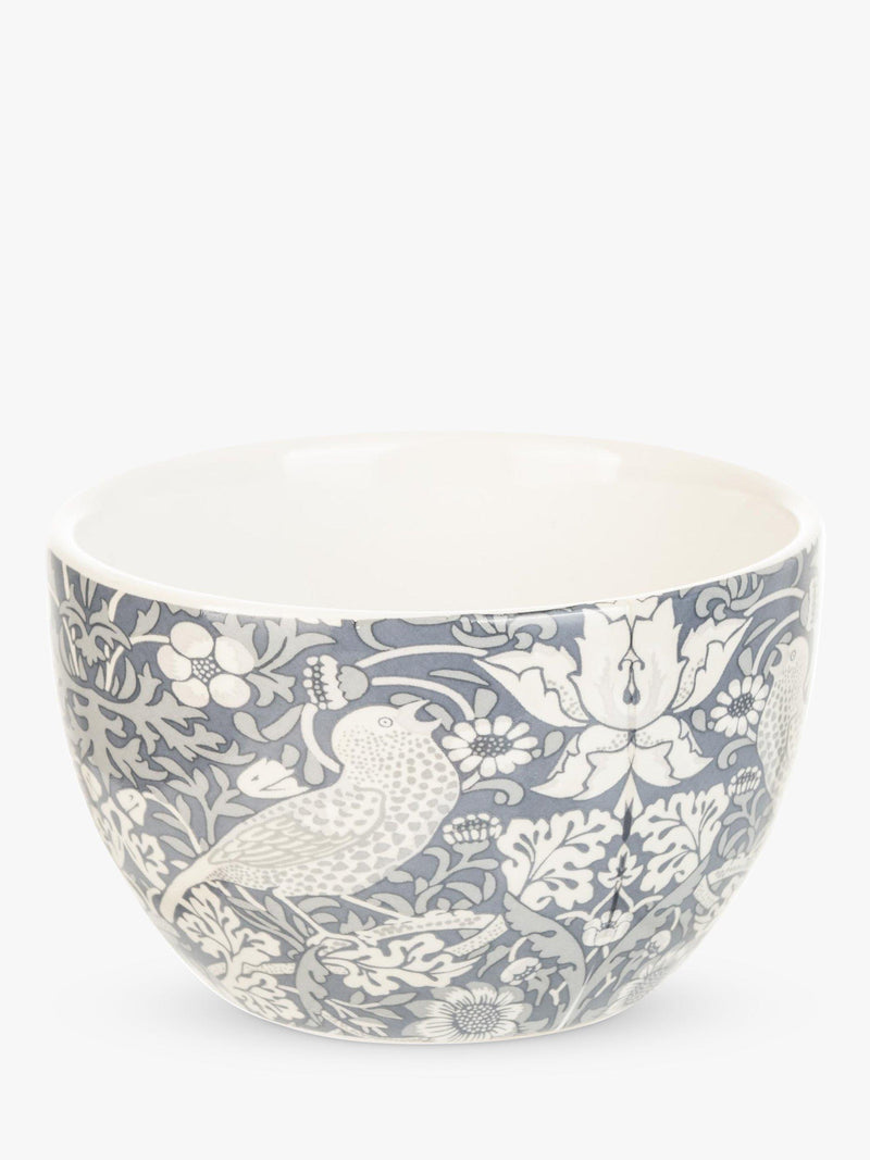 William Morris ceramic bowls set with mixed prints and beech tray (British brand)