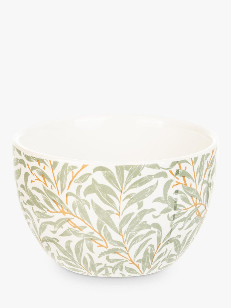 William Morris ceramic bowls set with mixed prints and beech tray (British brand)