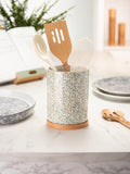 William Morris Willow Bough stoneware utensil jar (British brand)