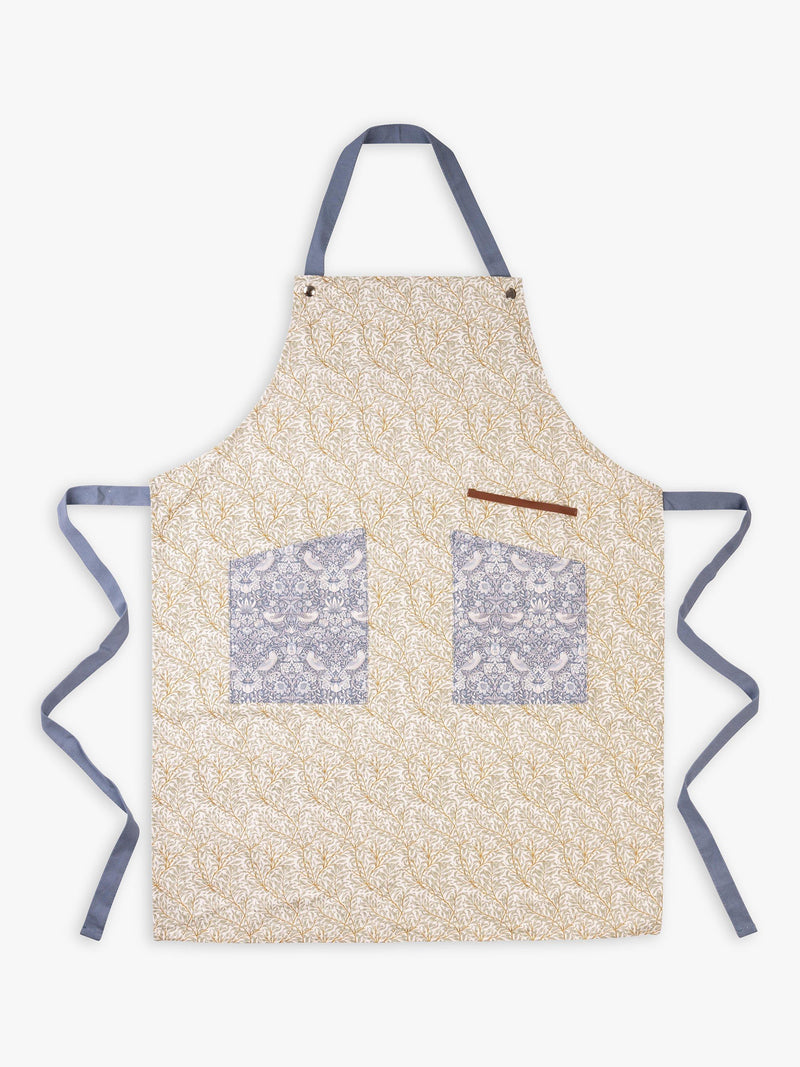 William Morris green kitchen apron (British brand)