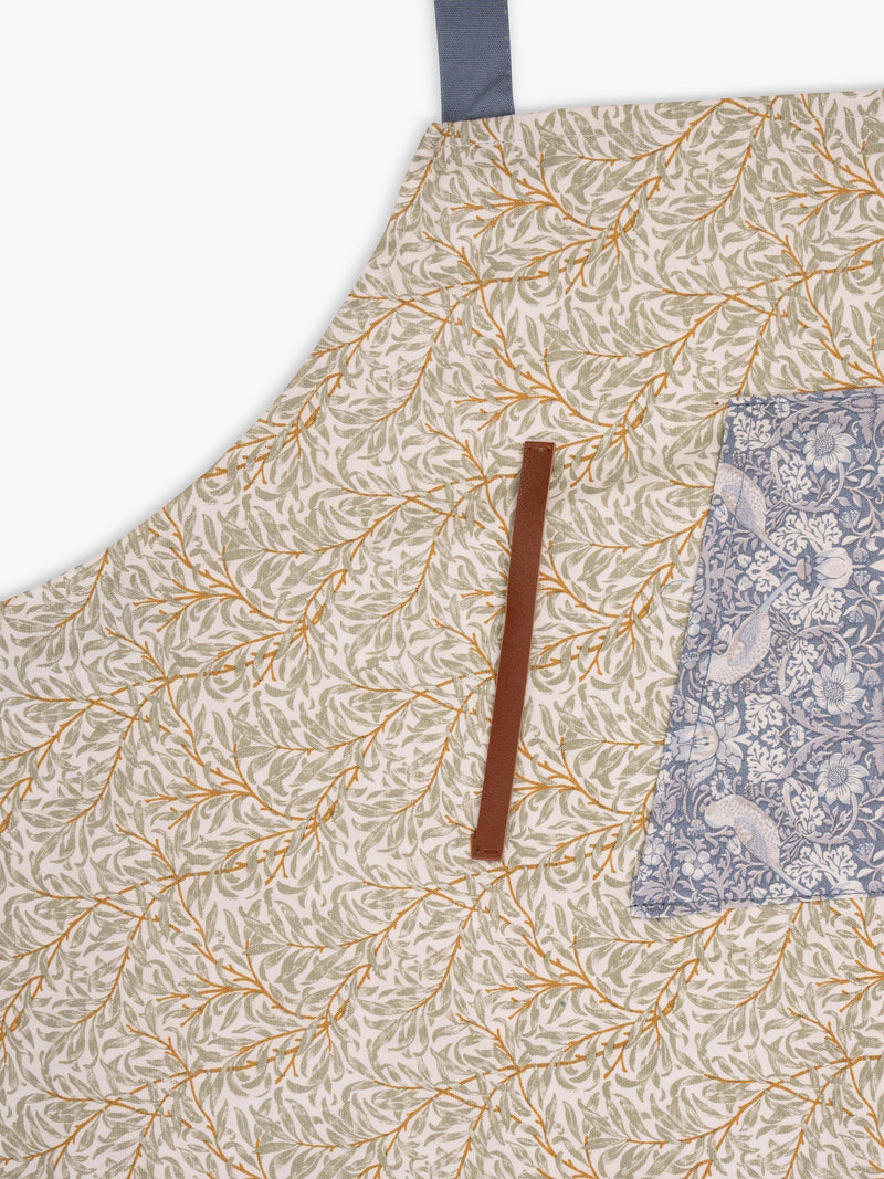 William Morris green kitchen apron (British brand)