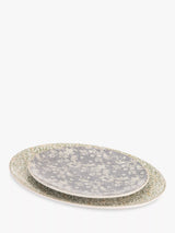 John Lewis William Morris Green Oval Stoneware Serving Platters Set of 2 40cm- Buy online at McGrocer