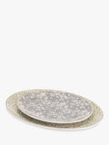 William Morris green oval stoneware serving platters set of 2 40cm (British brand)