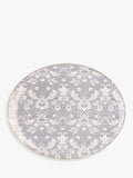 William Morris green oval stoneware serving platters set of 2 40cm (British brand)