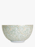 William Morris stoneware serving bowl with Willow Boughs pattern, 26.5cm, green (British brand)