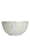 William Morris stoneware serving bowl with Willow Boughs pattern, 26.5cm, green (British brand)