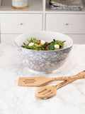 Beech wood kitchen utensils with William Morris design, set of two (British brand)