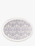 William Morris oval stoneware roaster 40cm in blue and white (British brand)