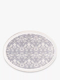 William Morris oval stoneware roaster 40cm in blue and white (British brand)