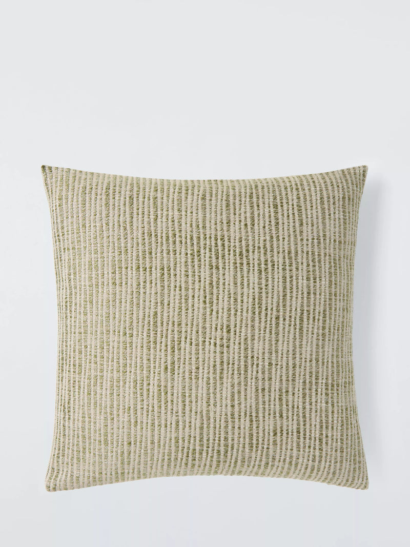 John Lewis Rib Weave Cushion - Green
