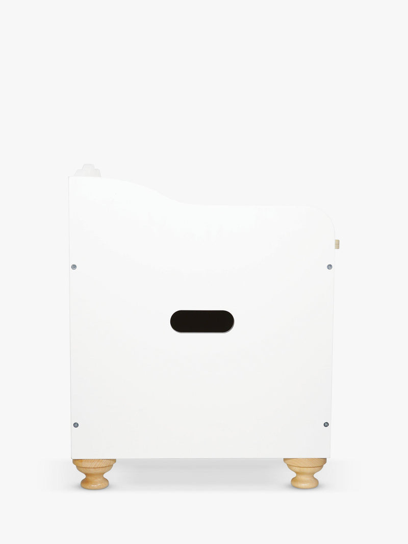 Le Toy Van white wooden toy chest - British product