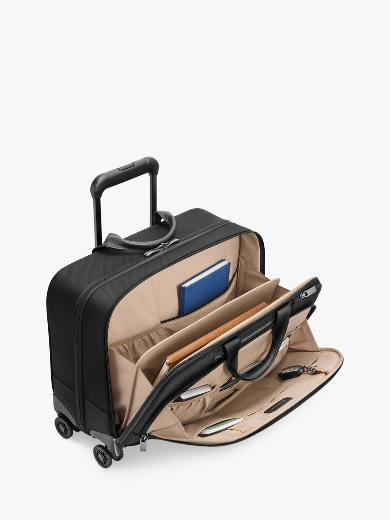 Briggs & Riley Large Spinner Briefcase 28L Black (British brand)