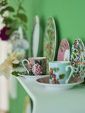 Designers Guild Ikebana porcelain cup and saucer set multi floral design 90ml - British product