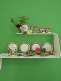 Designers Guild Ikebana porcelain cup and saucer set multi floral design 90ml - British product