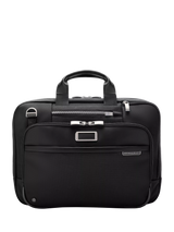 John Lewis Briggs & Riley Medium Expandable Briefcase, Black- Buy online at McGrocer