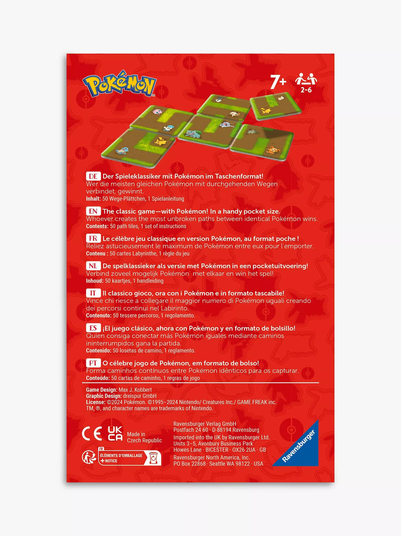 Ravensburger Pokémon Labyrinth Connect board game - British product