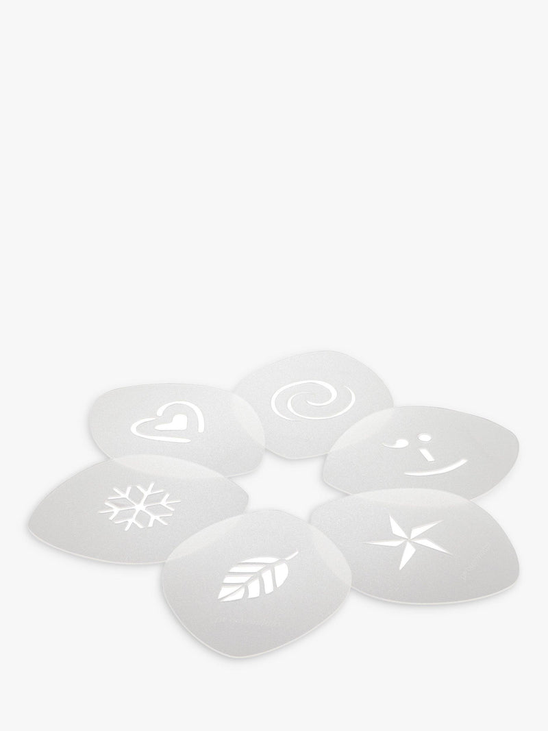 aerolatte cappuccino art stencils set of 6 - British product