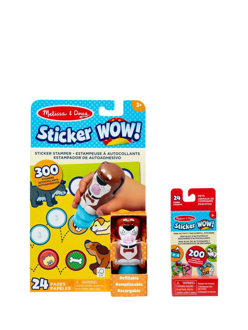 Melissa & Doug Sticker WOW! Dog Bundle with 300 stickers (British brand)