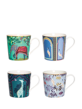 John Lewis Fine China Mugs with 22ct Gold Detailing, Set of 4, 344ml- Buy online at McGrocer