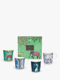 Sara Miller fine china mugs with 22ct gold detailing, set of 4, 344ml (British brand)