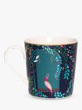 Sara Miller fine china mugs with 22ct gold detailing, set of 4, 344ml (British brand)