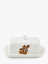 John Lewis Wrendale Designs Mooo Cow Bone China Butter Dish- Buy online at McGrocer