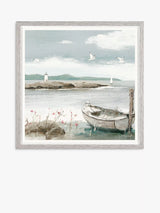 John Lewis Adelene Fletcher 'Call of the Sea' Multi Framed Print 36 x 36cm- Buy online at McGrocer