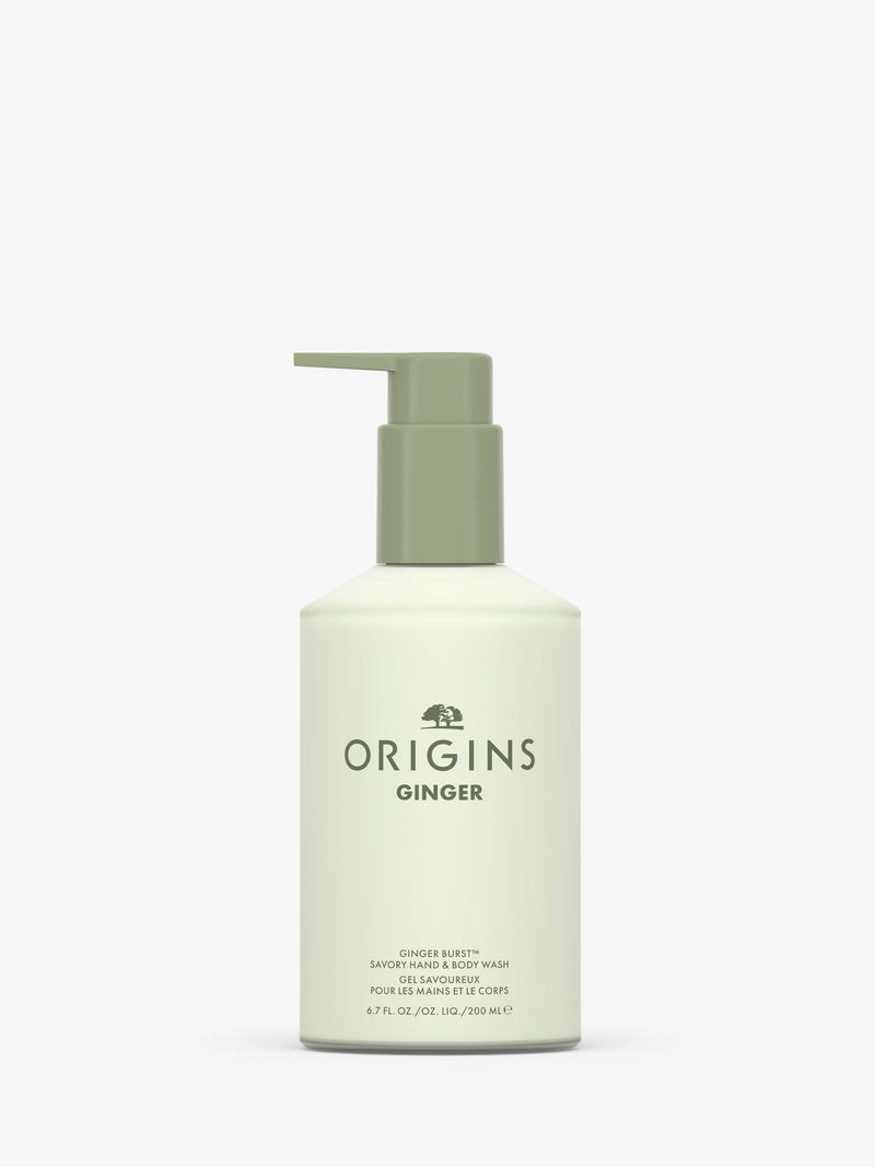 Origins ginger burst savory hand and body wash 200ml, imported from the UK
