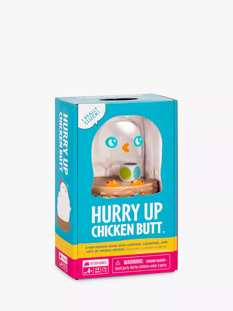 Hurry Up Chicken Butt hot potato game with animal noises, UK version