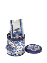 John Lewis Bialetti Dolce & Gabbana Mediterranean Blue Perfetto Moka Autentico Ground Coffee 200g- Buy online at McGrocer