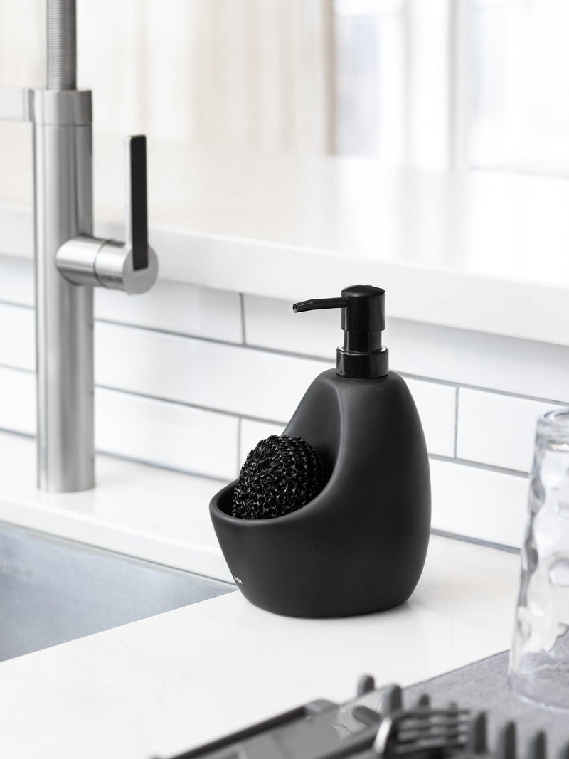 Umbra Joey soap pump and scrubby soap dispenser - British product