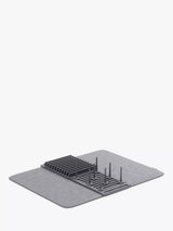 John Lewis Umbra UDry Peg Drying Rack with Mat Charcoal Dish Drying Rack- Buy online at McGrocer