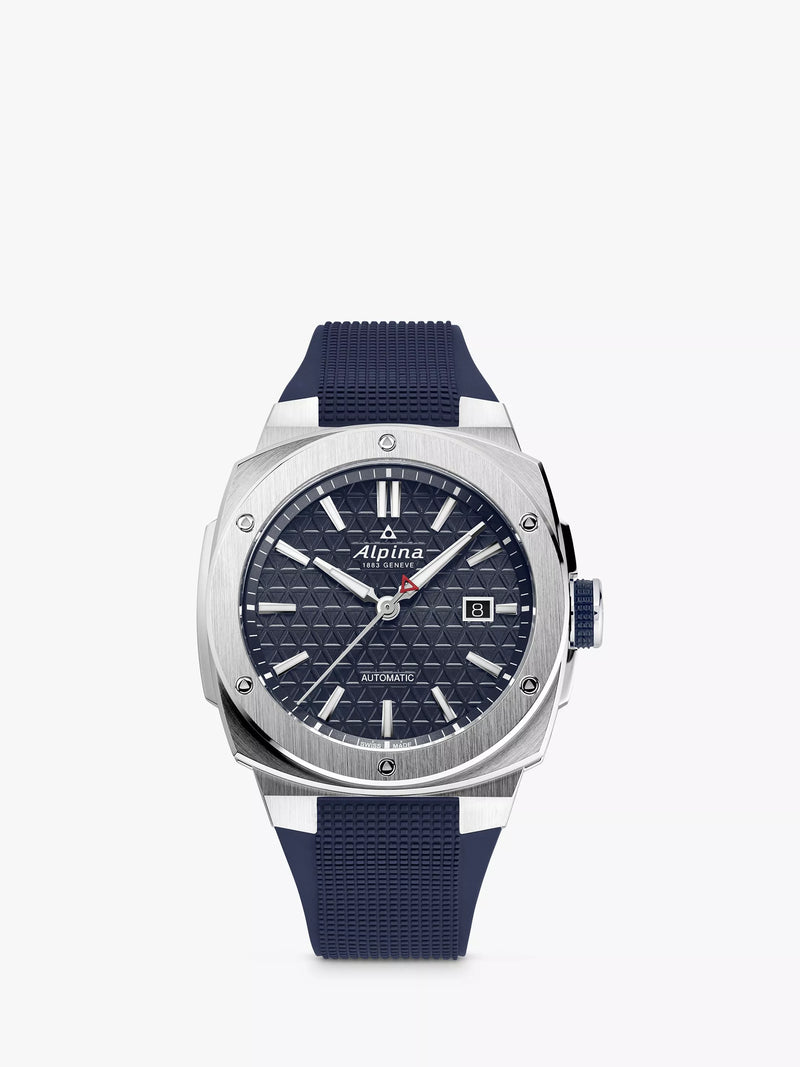 Alpina Alpiner Extreme automatic watch blue rubber strap (British brand)