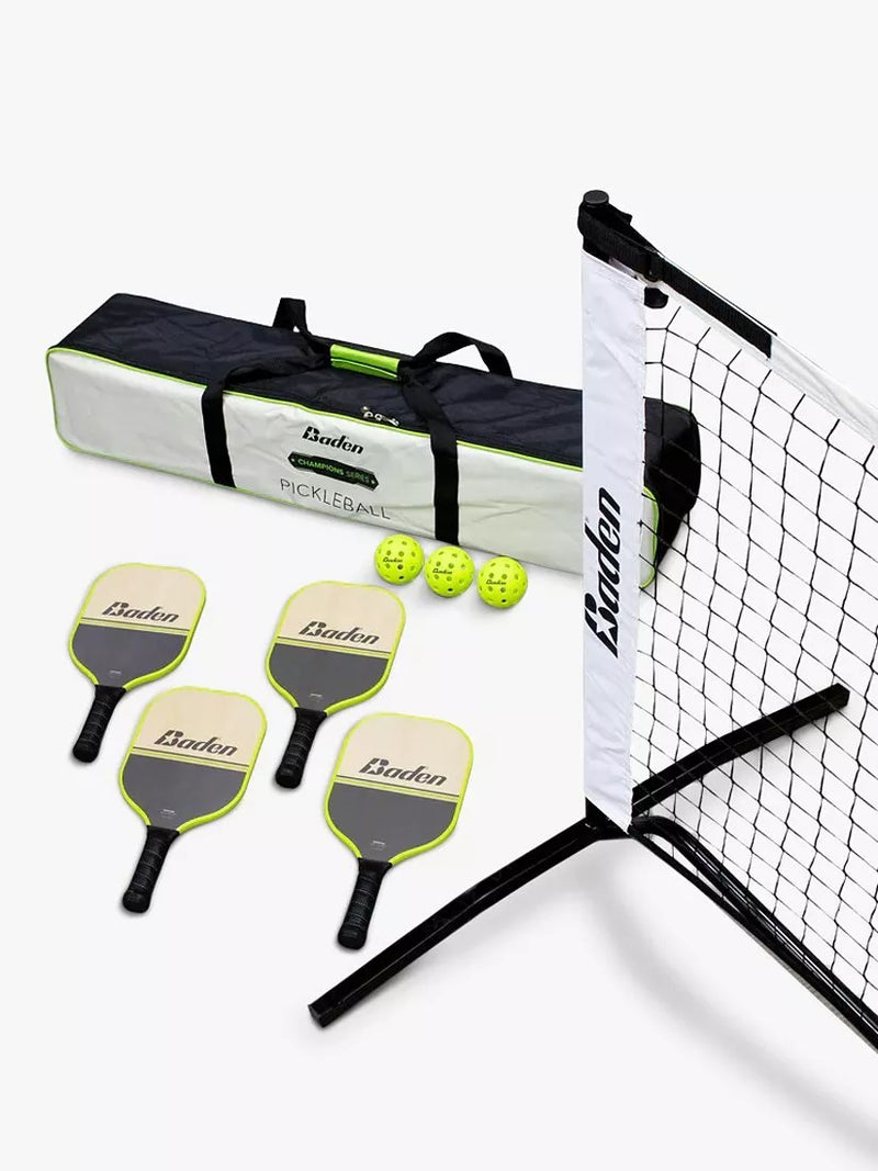 Baden Pickleball Set black white grey (British brand)