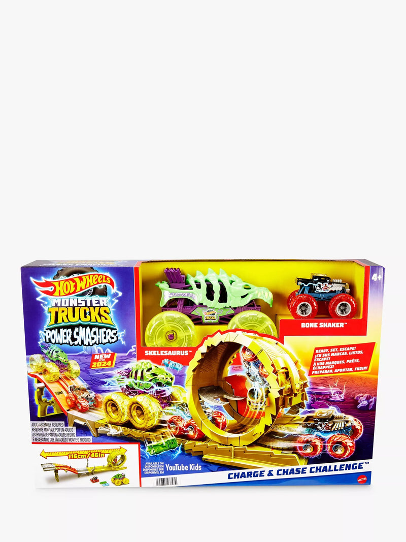 Hot Wheels Monster Trucks Power Smashers set, imported from the UK