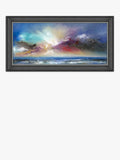 John Lewis 'Blue Delight' framed print 58x113cm (British brand)