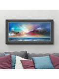 John Lewis 'Blue Delight' framed print 58x113cm (British brand)